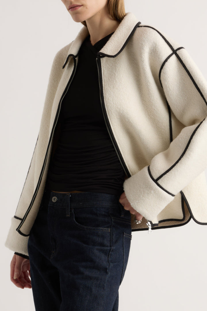 Emily & Isabella Brooks | Contrast Trim Coat