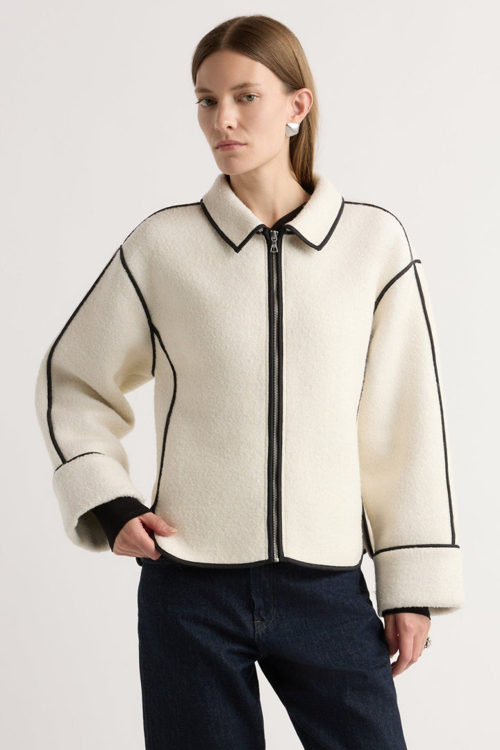 Emily & Isabella Brooks | Contrast Trim Coat