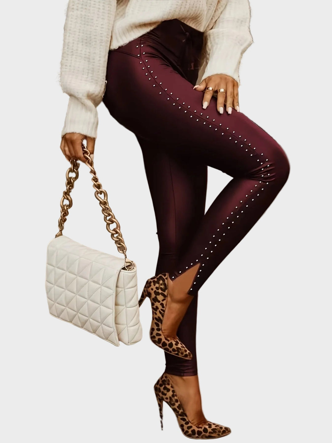 Emily & Isabella Brooks | Leather Pants with Prints