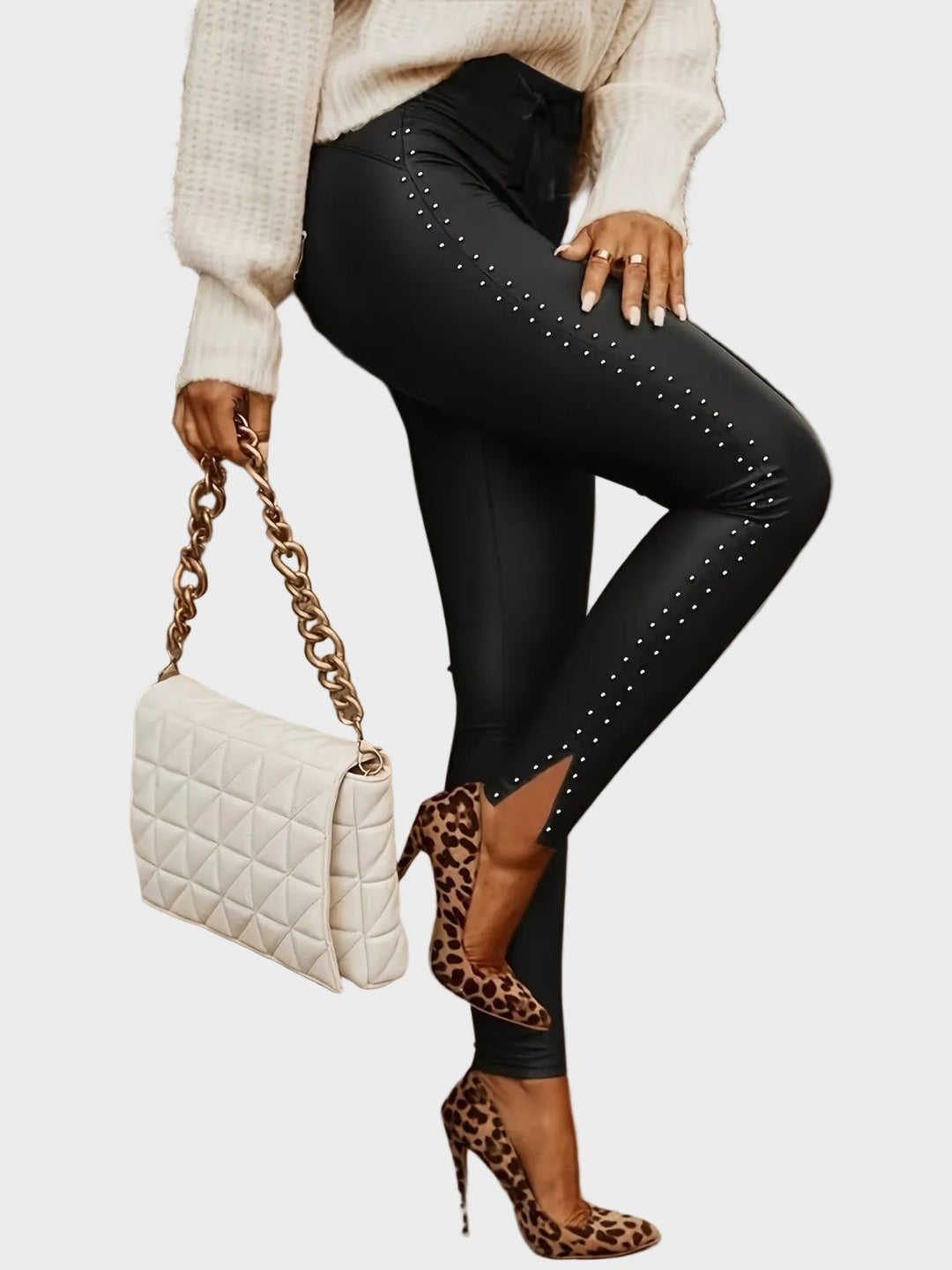 Emily & Isabella Brooks | Leather Pants with Prints
