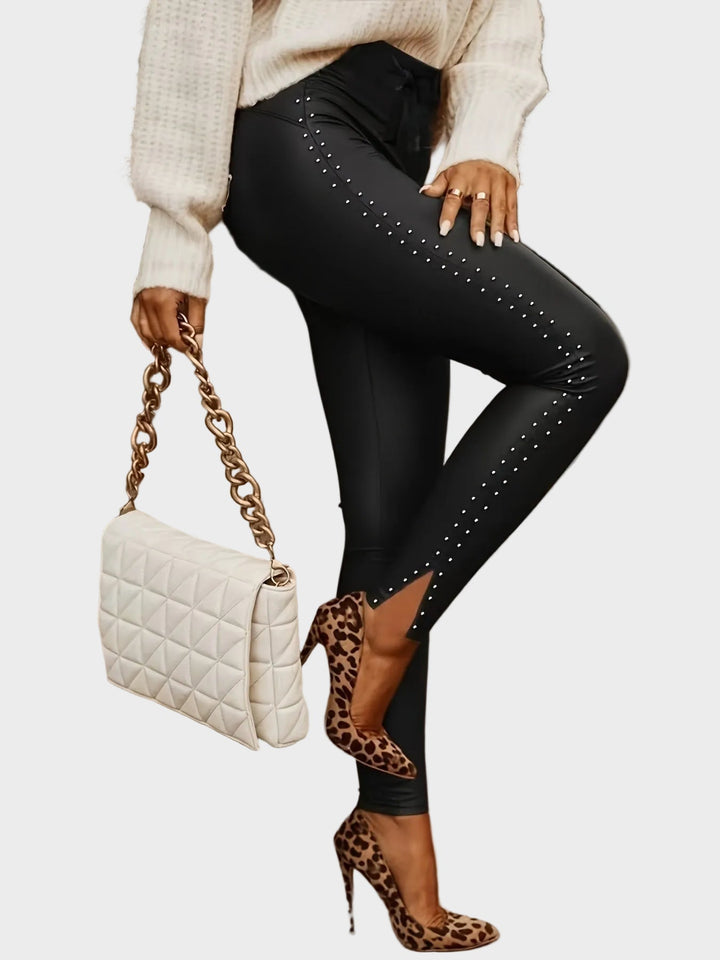 Emily & Isabella Brooks | Leather Pants with Prints