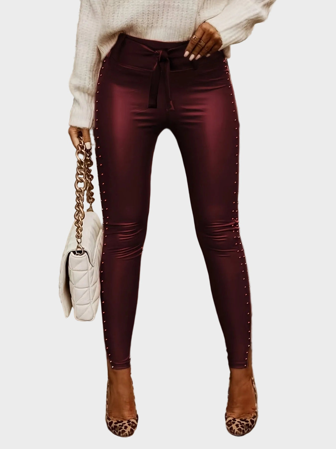 Emily & Isabella Brooks | Leather Pants with Prints
