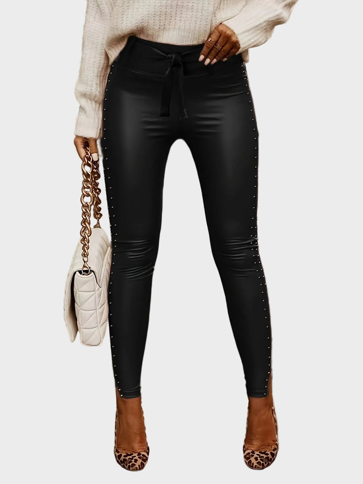 Emily & Isabella Brooks | Leather Pants with Prints