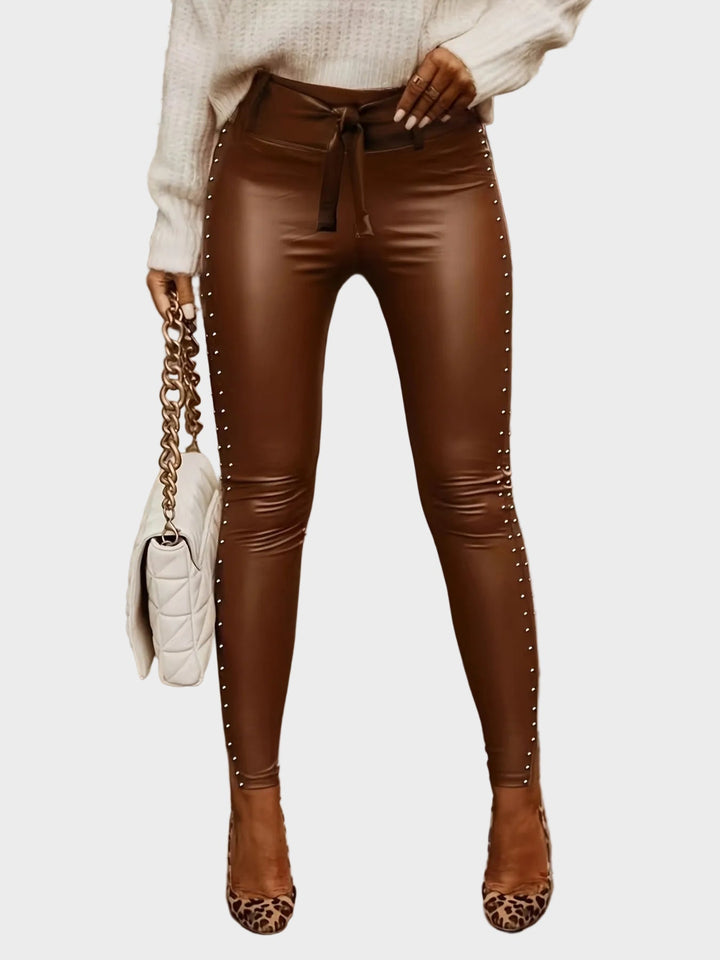 Emily & Isabella Brooks | Leather Pants with Prints