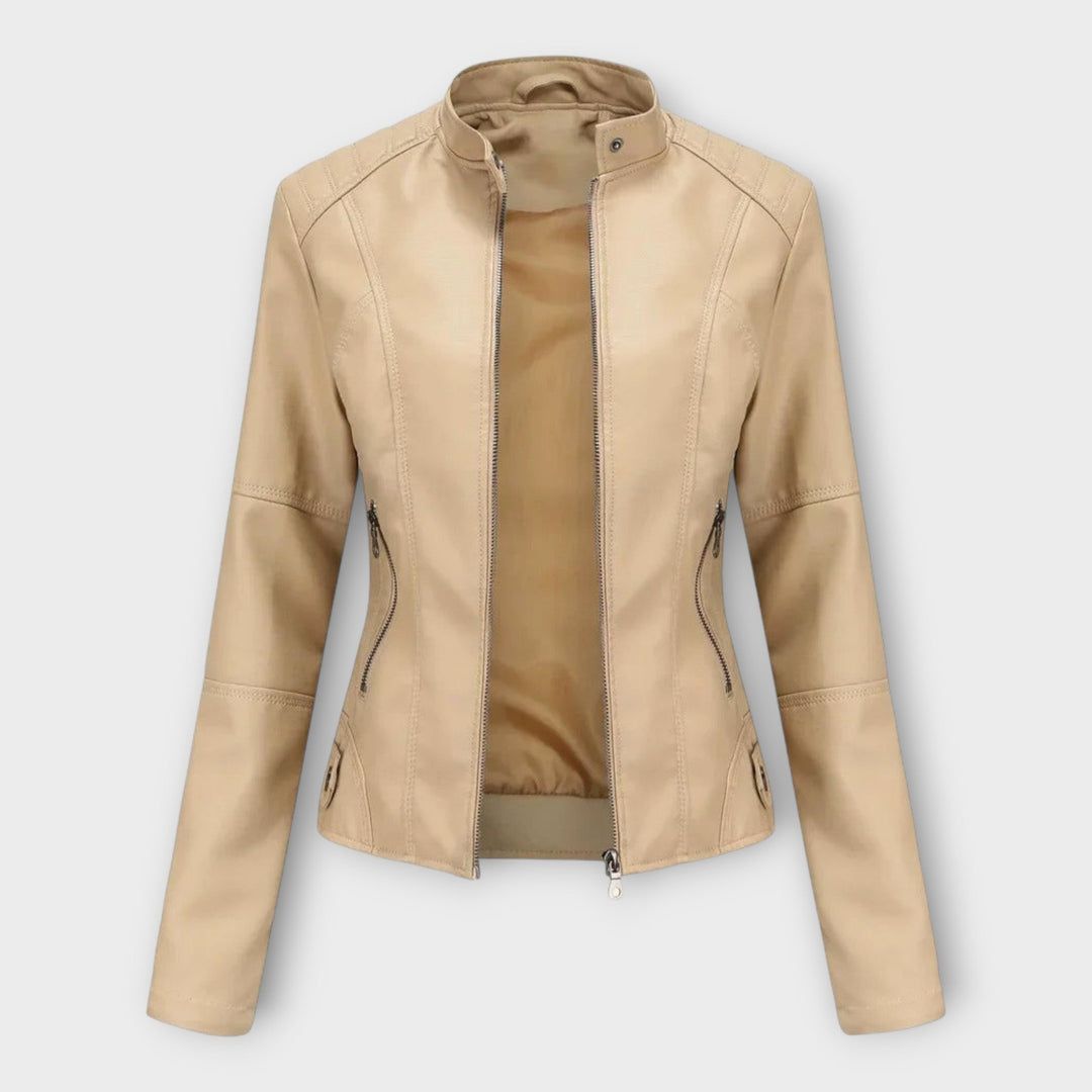 Emily & Isabella Brooks | Leather Jacket in Modern Style