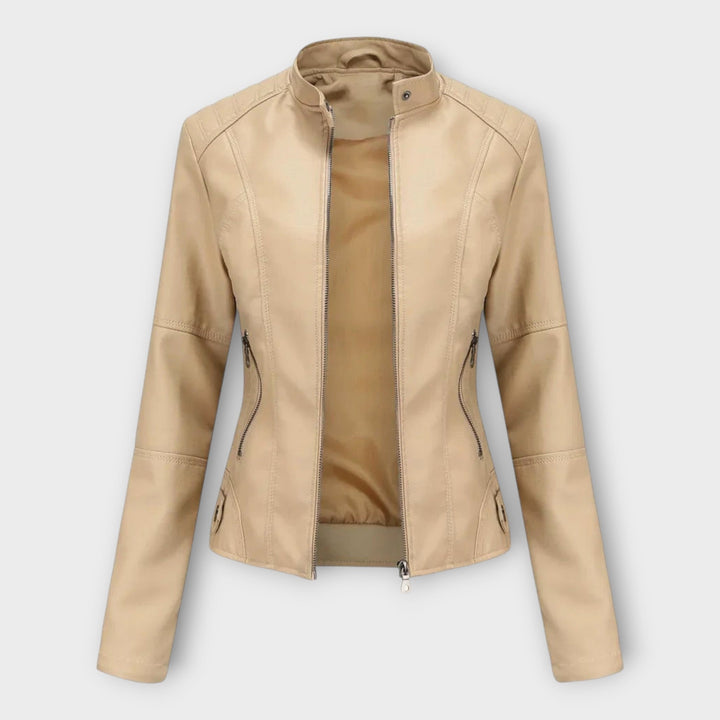 Emily & Isabella Brooks | Leather Jacket in Modern Style