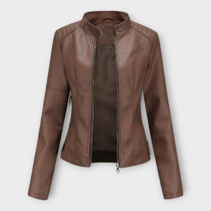 Emily & Isabella Brooks | Leather Jacket in Modern Style