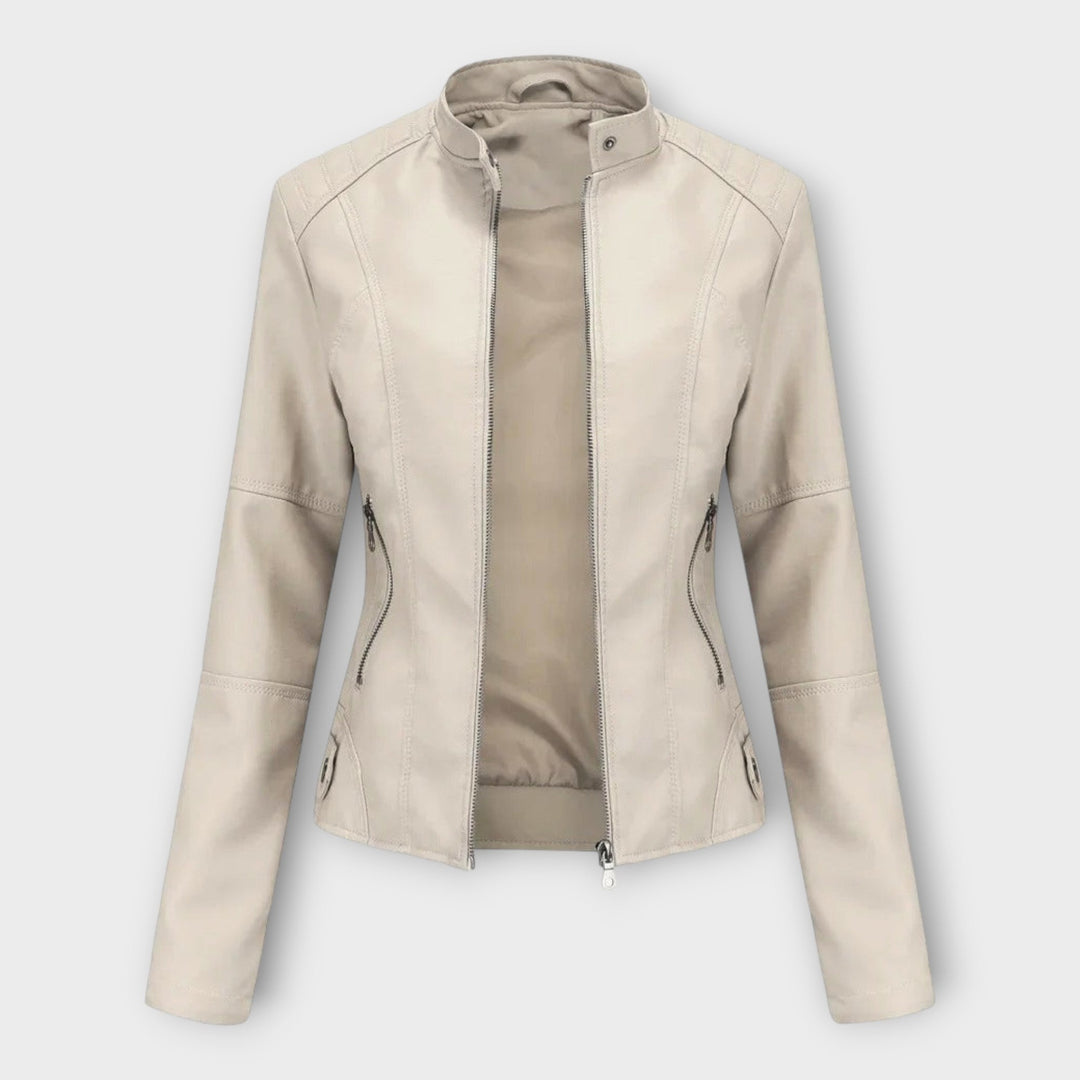 Emily & Isabella Brooks | Leather Jacket in Modern Style