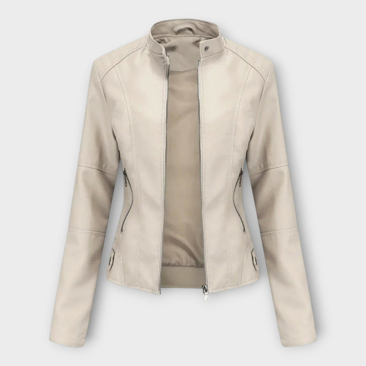 Emily & Isabella Brooks | Leather Jacket in Modern Style