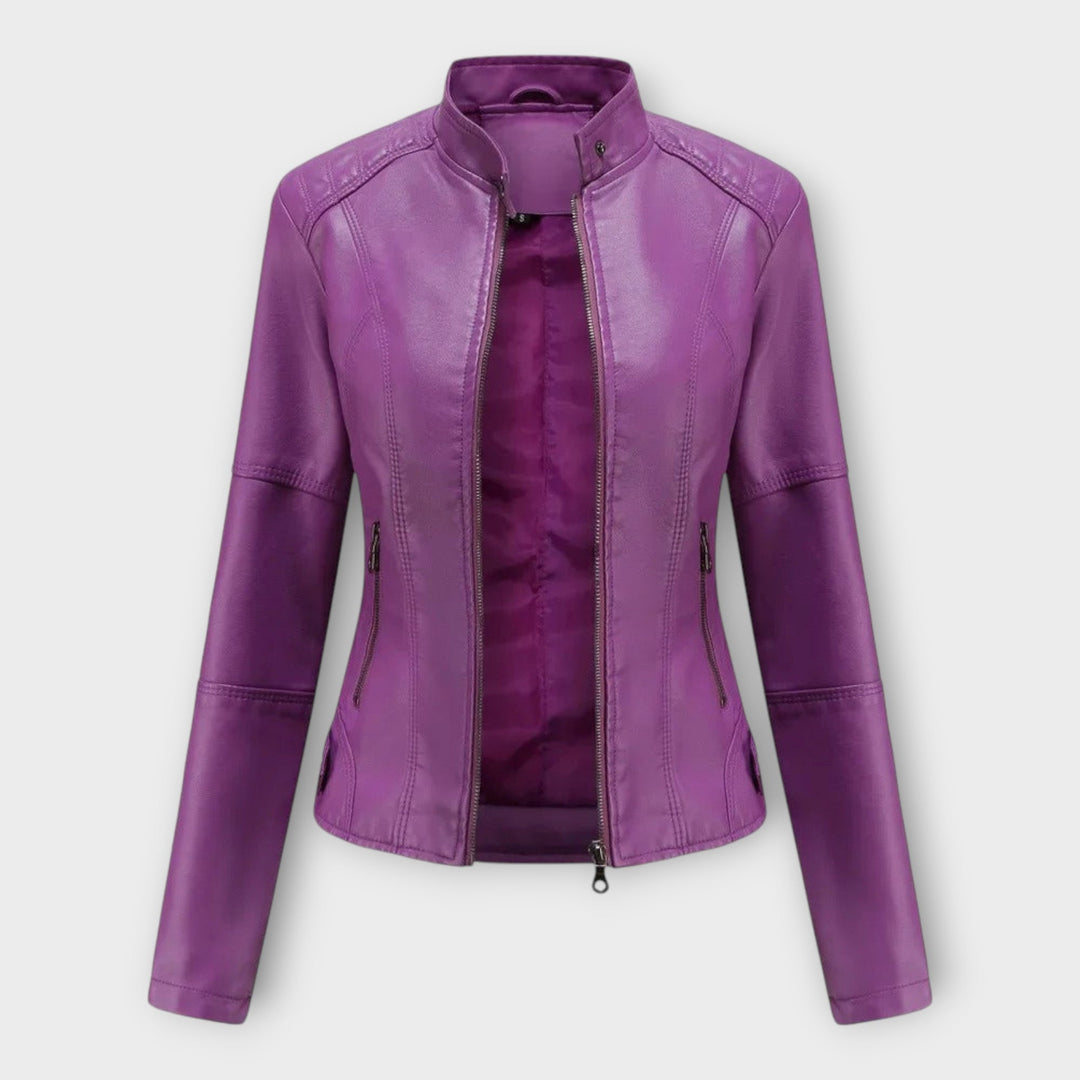 Emily & Isabella Brooks | Leather Jacket in Modern Style