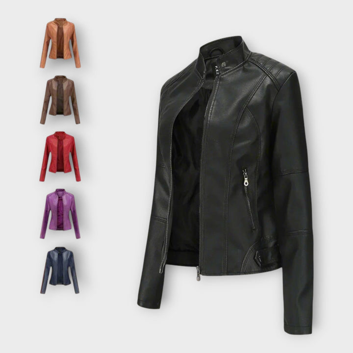Emily & Isabella Brooks | Leather Jacket in Modern Style