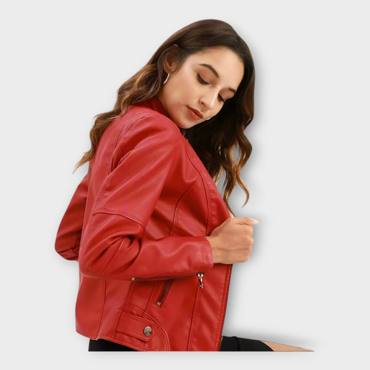 Emily & Isabella Brooks | Leather Jacket in Modern Style