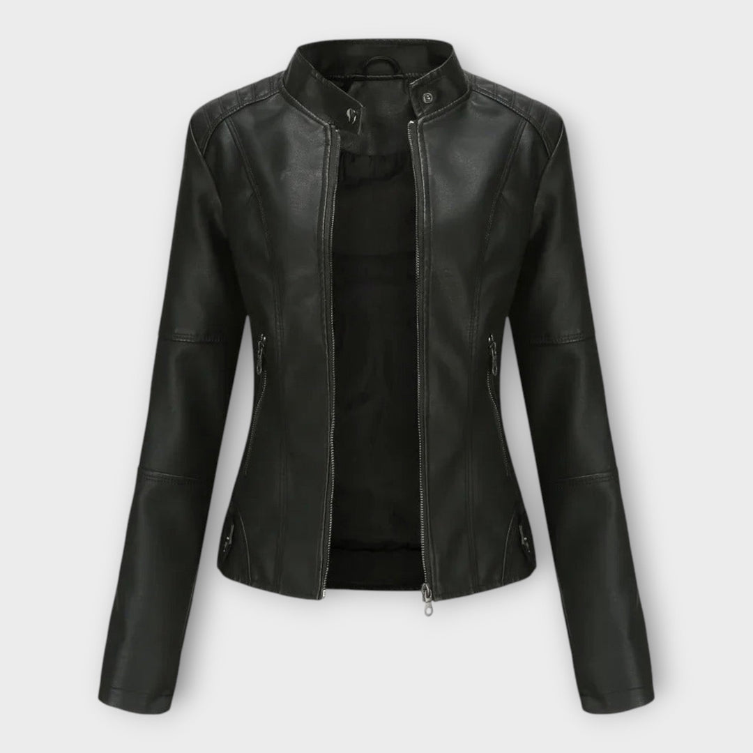Emily & Isabella Brooks | Leather Jacket in Modern Style