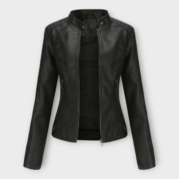 Emily & Isabella Brooks | Leather Jacket in Modern Style