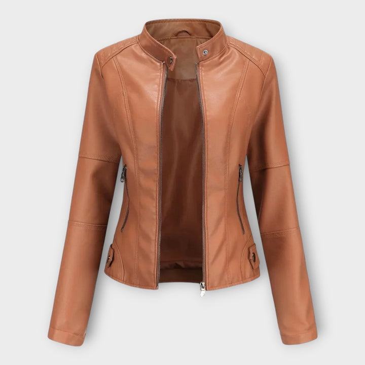 Emily & Isabella Brooks | Leather Jacket in Modern Style