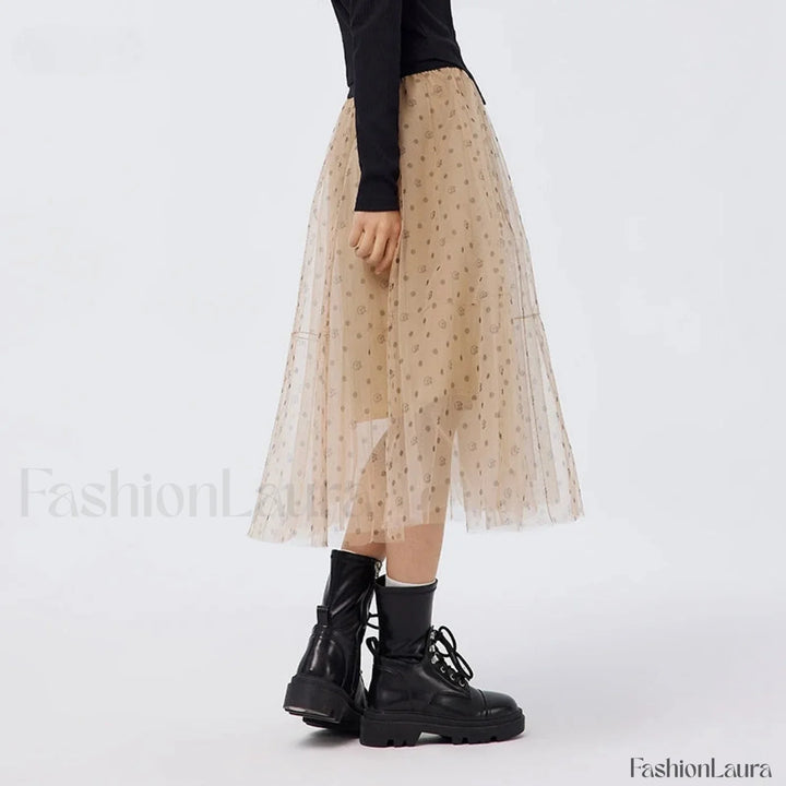 Emily & Isabella Brooks | Mesh Polka Dot Skirt