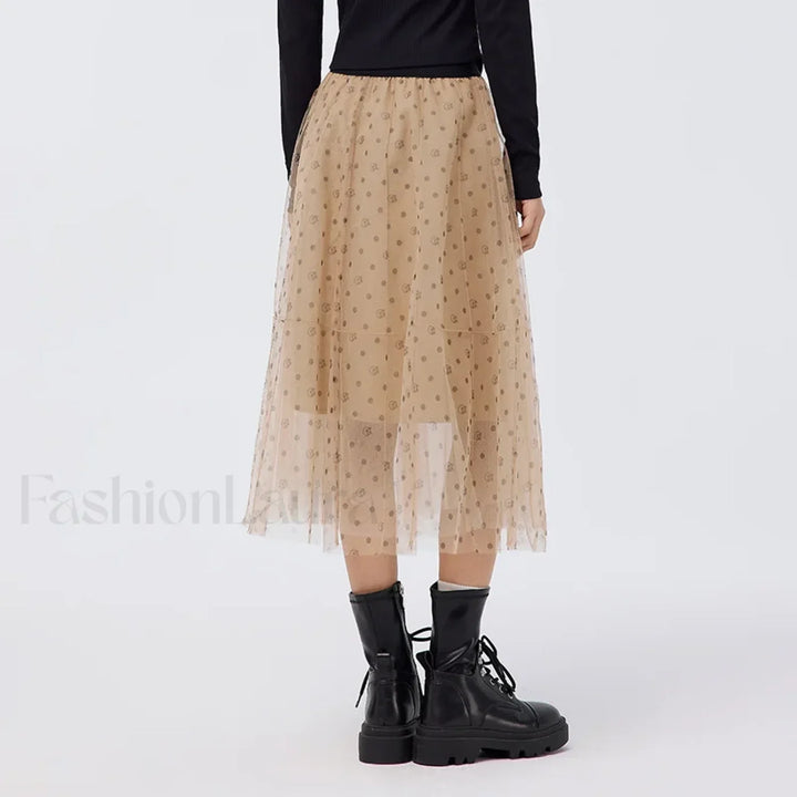 Emily & Isabella Brooks | Mesh Polka Dot Skirt