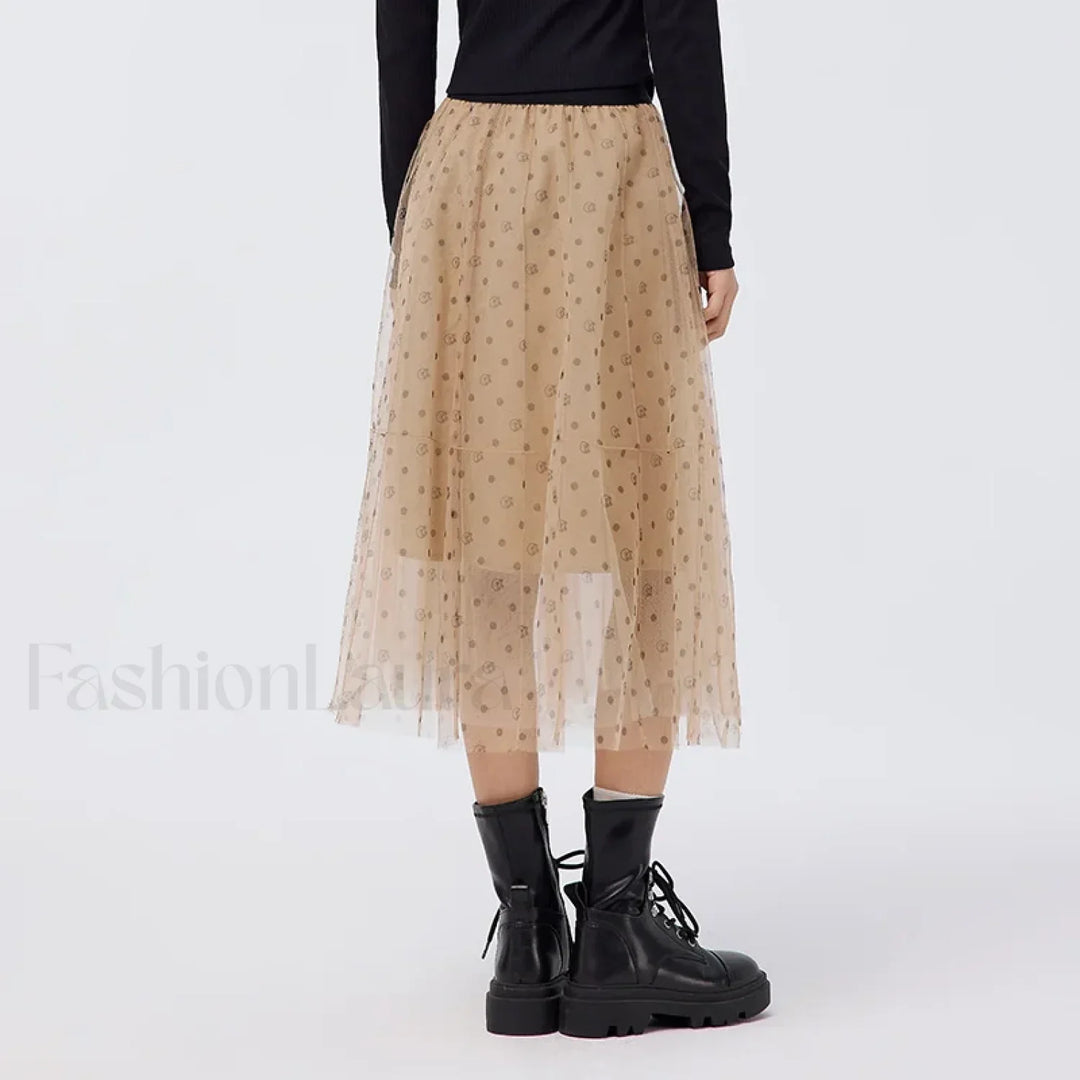 Emily & Isabella Brooks | Mesh Polka Dot Skirt