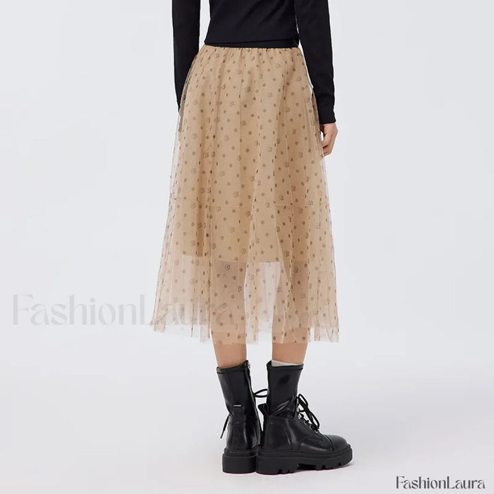 Emily & Isabella Brooks | Mesh Polka Dot Skirt