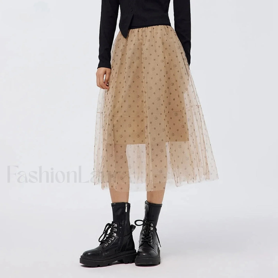 Emily & Isabella Brooks | Mesh Polka Dot Skirt