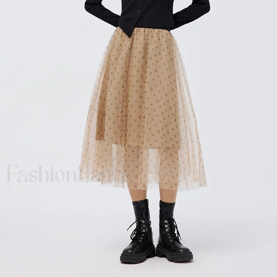 Emily & Isabella Brooks | Mesh Polka Dot Skirt