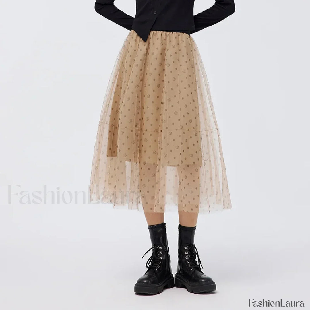 Emily & Isabella Brooks | Mesh Polka Dot Skirt