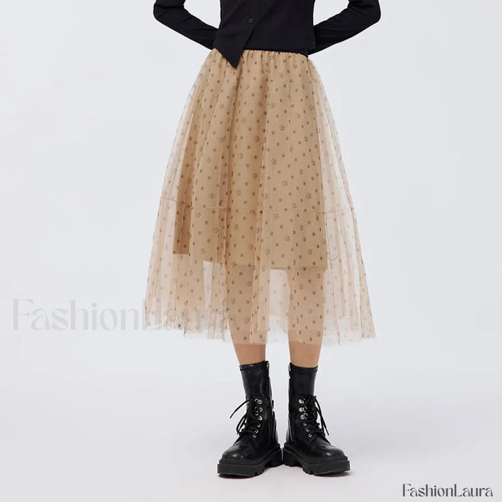 Emily & Isabella Brooks | Mesh Polka Dot Skirt