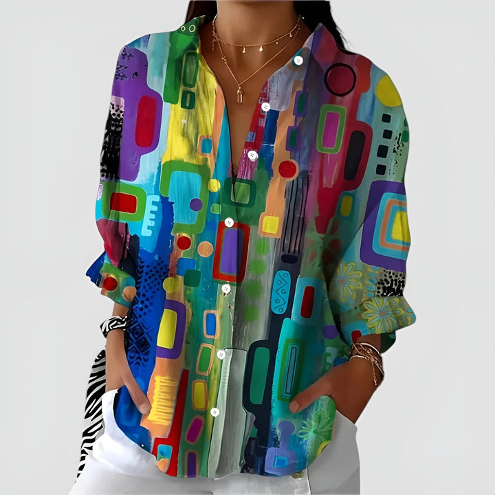Emily & Isabella Brooks | Geometric Pattern Blouse
