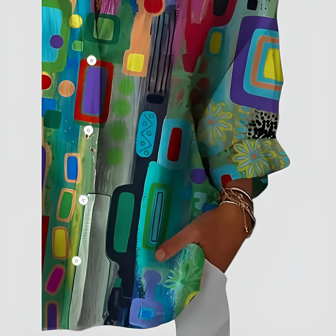 Emily & Isabella Brooks | Geometric Pattern Blouse