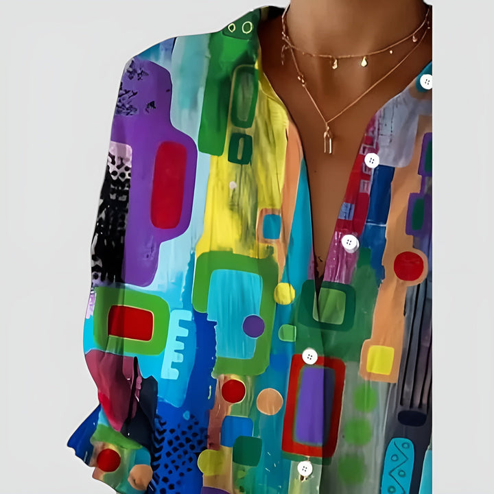Emily & Isabella Brooks | Geometric Pattern Blouse