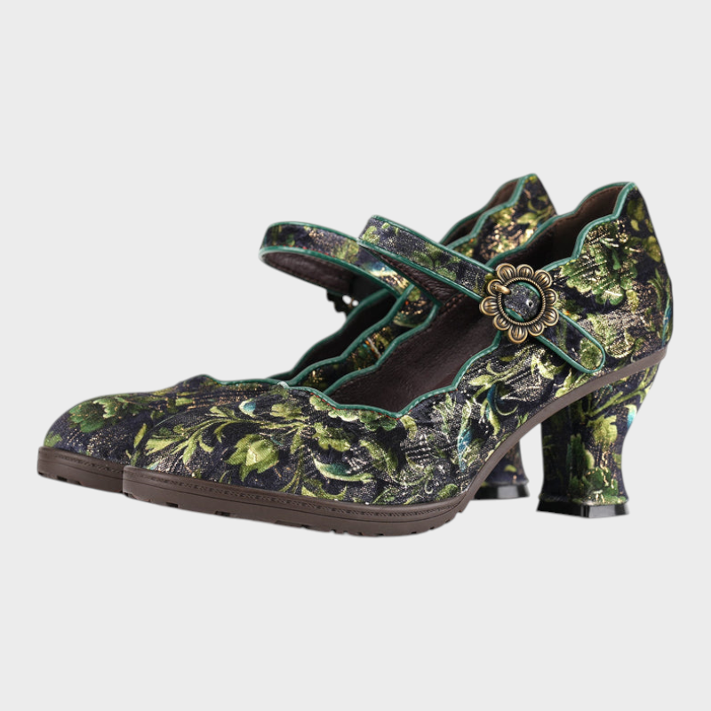 Emily & Isabella Brooks | Retro Handmade Embroidered Heels