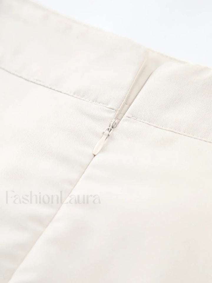 Emily & Isabella Brooks | Asymmetrical Pleated Midi Skirt