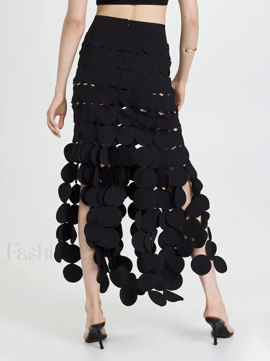 Emily & Isabella Brooks | Patchwork Tassel Midi Skirt