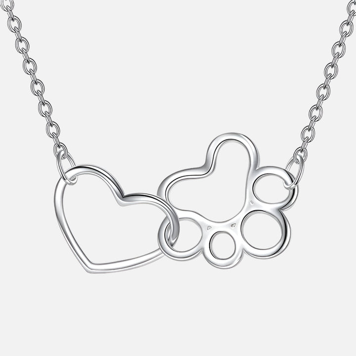 Emily & Isabella Brooks | Sterling Silver Necklace with Heart Crystal Pendant