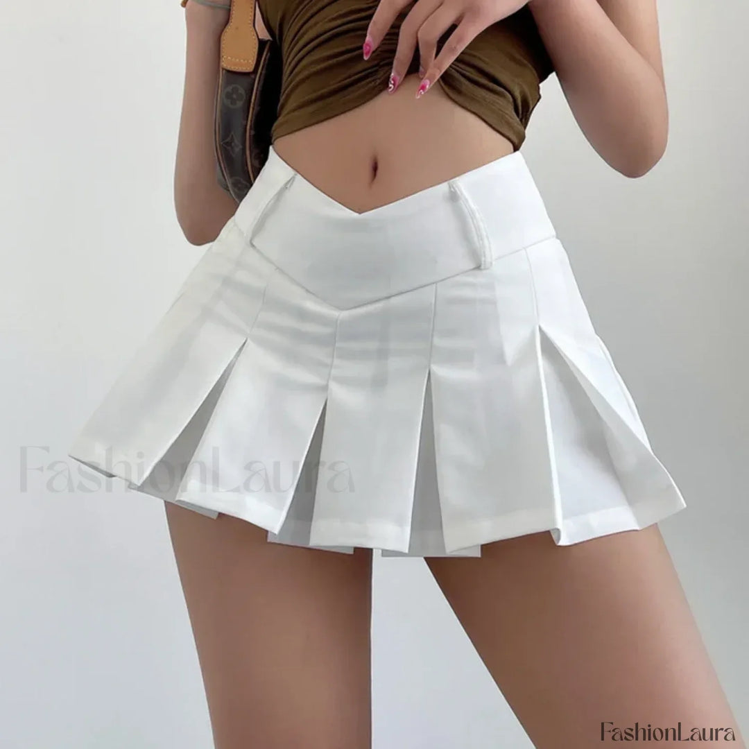 Emily & Isabella Brooks | Solid High Waist Mini Skirt