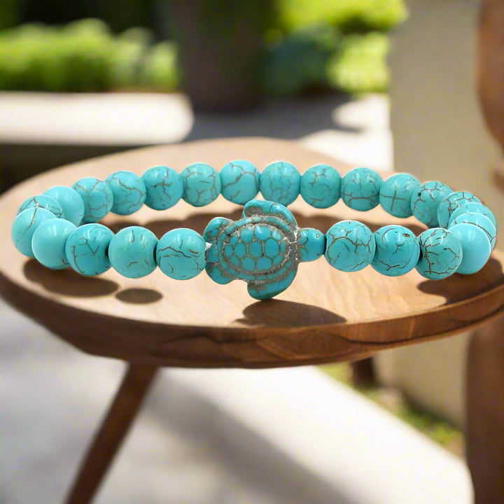 Emily & Isabella Brooks | Natural Stone Beads Turtle Bracelets