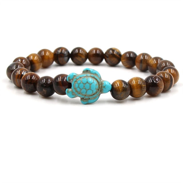 Emily & Isabella Brooks | Natural Stone Beads Turtle Bracelets