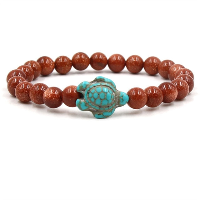 Emily & Isabella Brooks | Natural Stone Beads Turtle Bracelets
