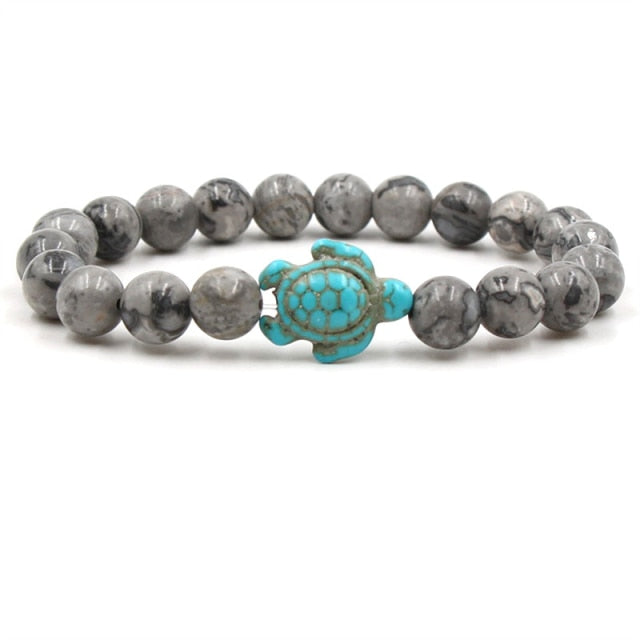 Emily & Isabella Brooks | Natural Stone Beads Turtle Bracelets