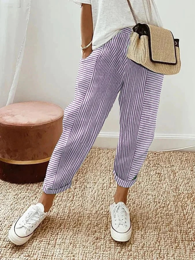 Emily & Isabella Brooks | Classic Striped Trousers