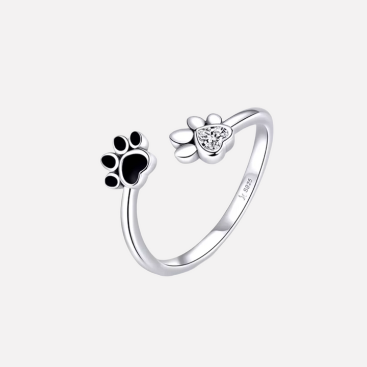 Emily & Isabella Brooks | Adjustable 925 Sterling Silver Ring with Zirconia and Enamel