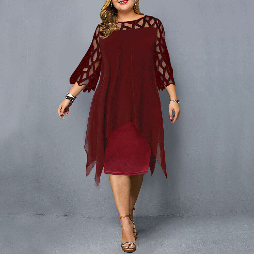 Emily & Isabella Brooks | Plus Size Midi Dress