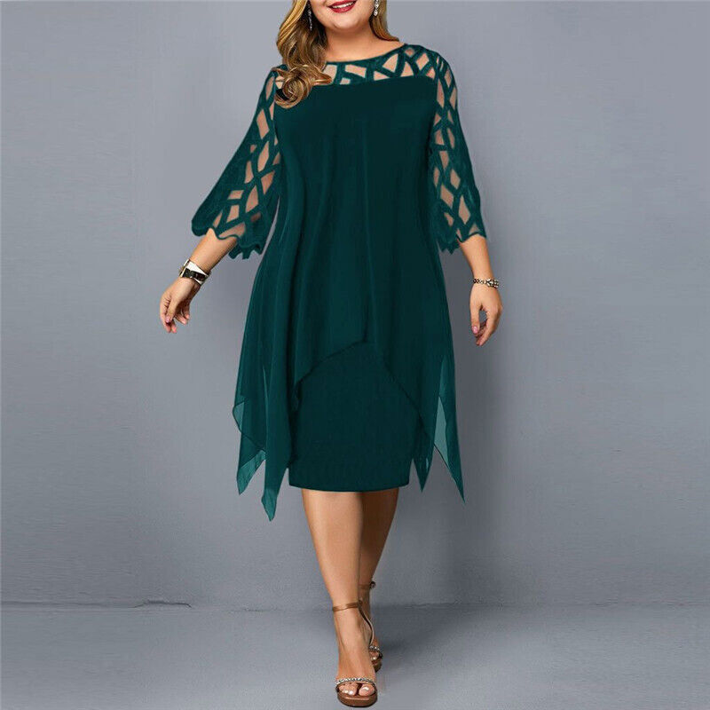 Emily & Isabella Brooks | Plus Size Midi Dress