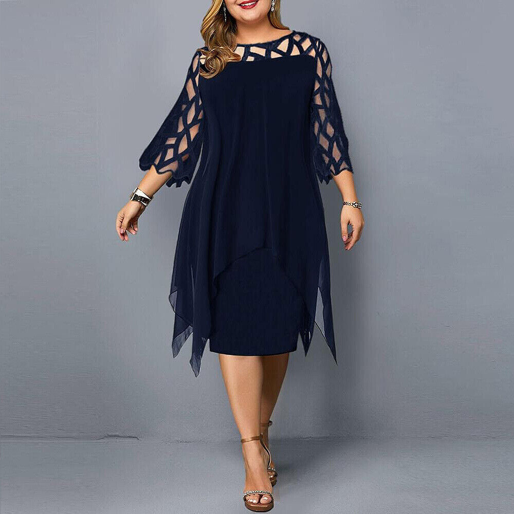Emily & Isabella Brooks | Plus Size Midi Dress
