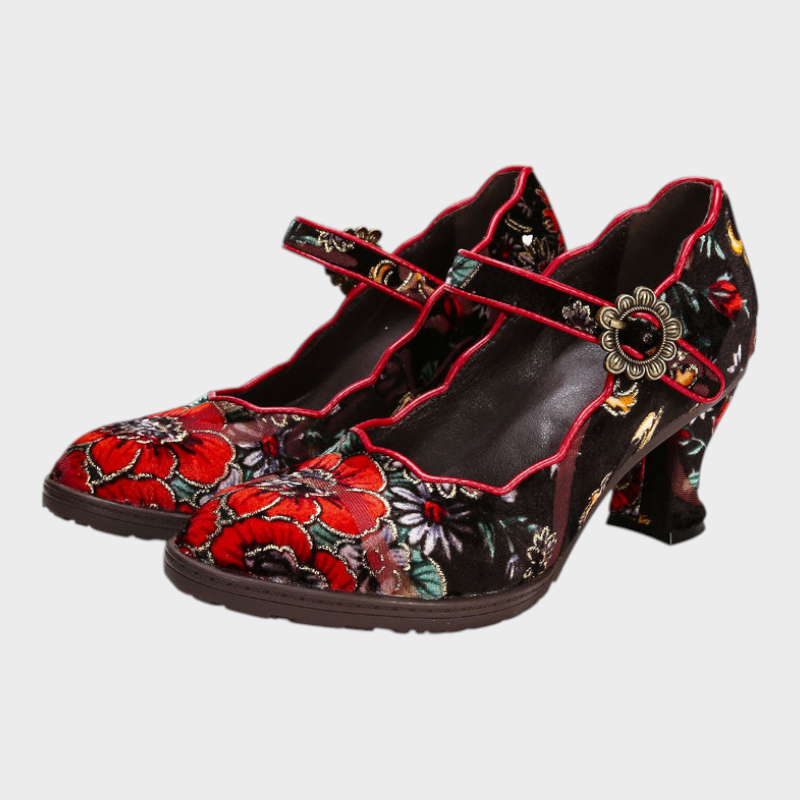 Emily & Isabella Brooks | Retro Handmade Embroidered Heels