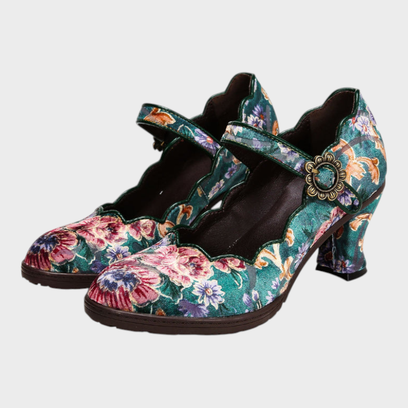 Emily & Isabella Brooks | Retro Handmade Embroidered Heels
