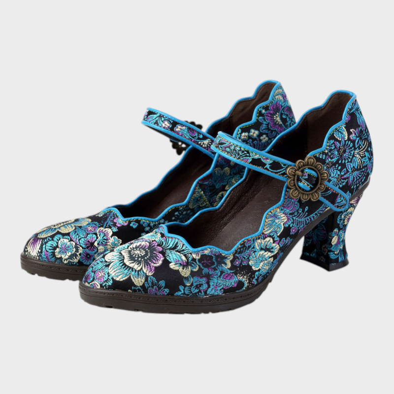 Emily & Isabella Brooks | Retro Handmade Embroidered Heels