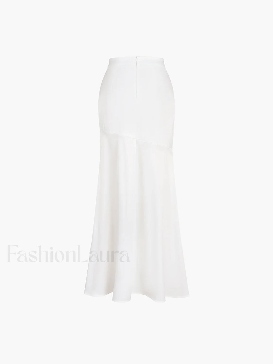 Emily & Isabella Brooks | Satin Patchwork Split Maxi Skirt