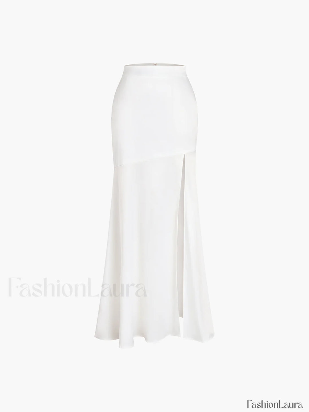 Emily & Isabella Brooks | Satin Patchwork Split Maxi Skirt