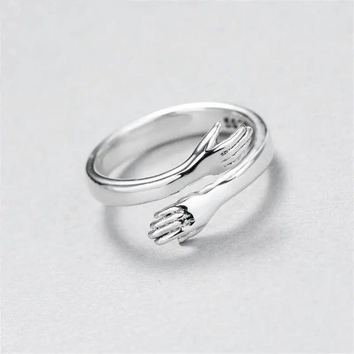 Emily & Isabella Brooks | Adjustable Silver Hug Ring
